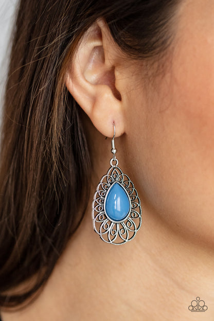 Paparazzi Dream Staycation Blue Fishhook Earrings - P5WH-BLXX-231XX