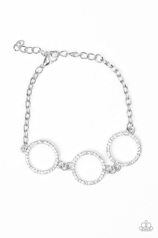 Paparazzi Dress The Part White Clasp Bracelet
