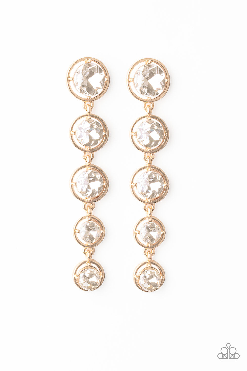 Paparazzi Drippin' In Starlight Gold Post Earrings