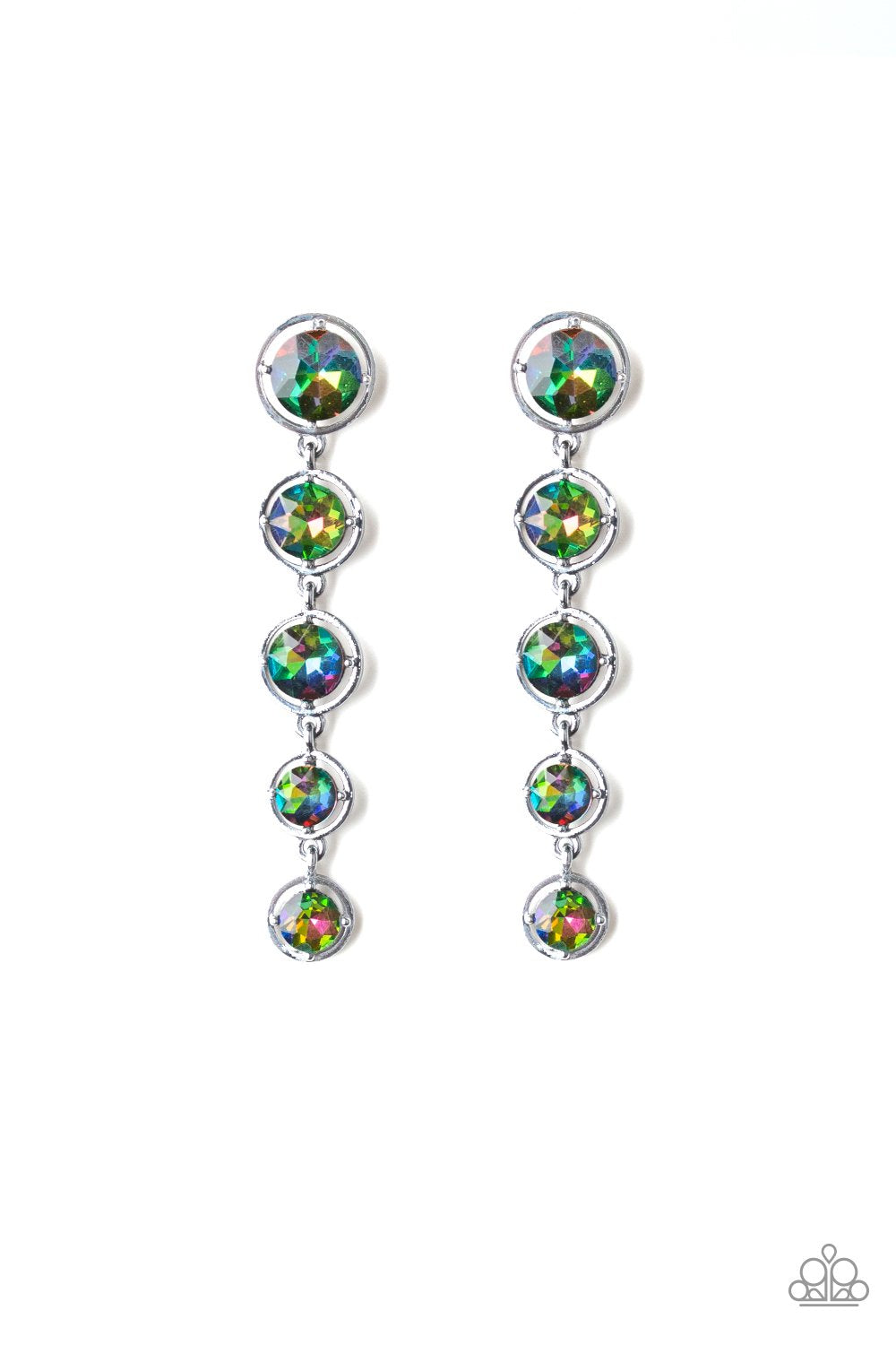 Paparazzi Drippin' In Starlight Multi Post Earrings