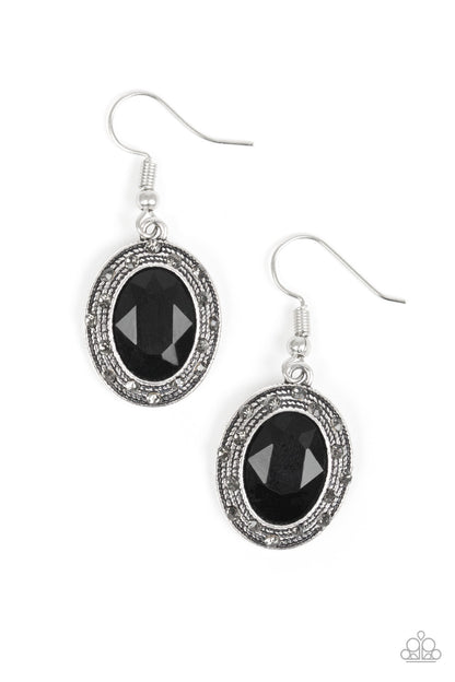 Paparazzi East Side Etiquette Black Fishhook Earrings