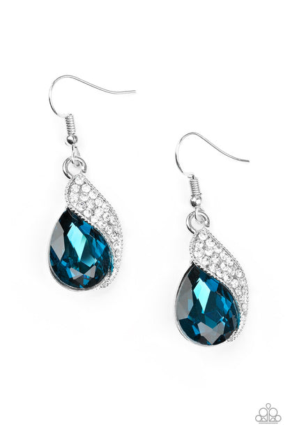 Paparazzi Easy Elegance Blue Fishhook Earrings