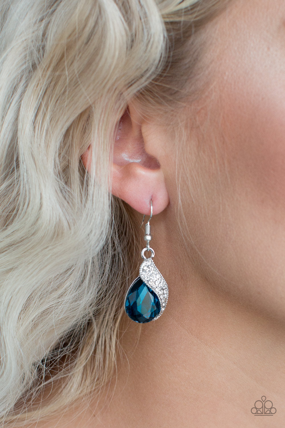 Paparazzi Easy Elegance Blue Fishhook Earrings