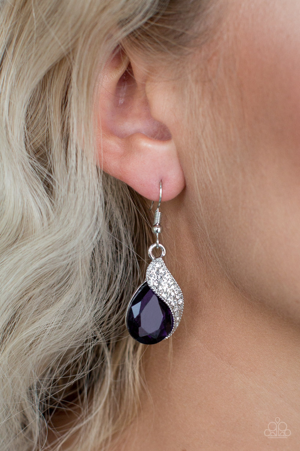 Paparazzi Easy Elegance Purple Fishhook Earrings