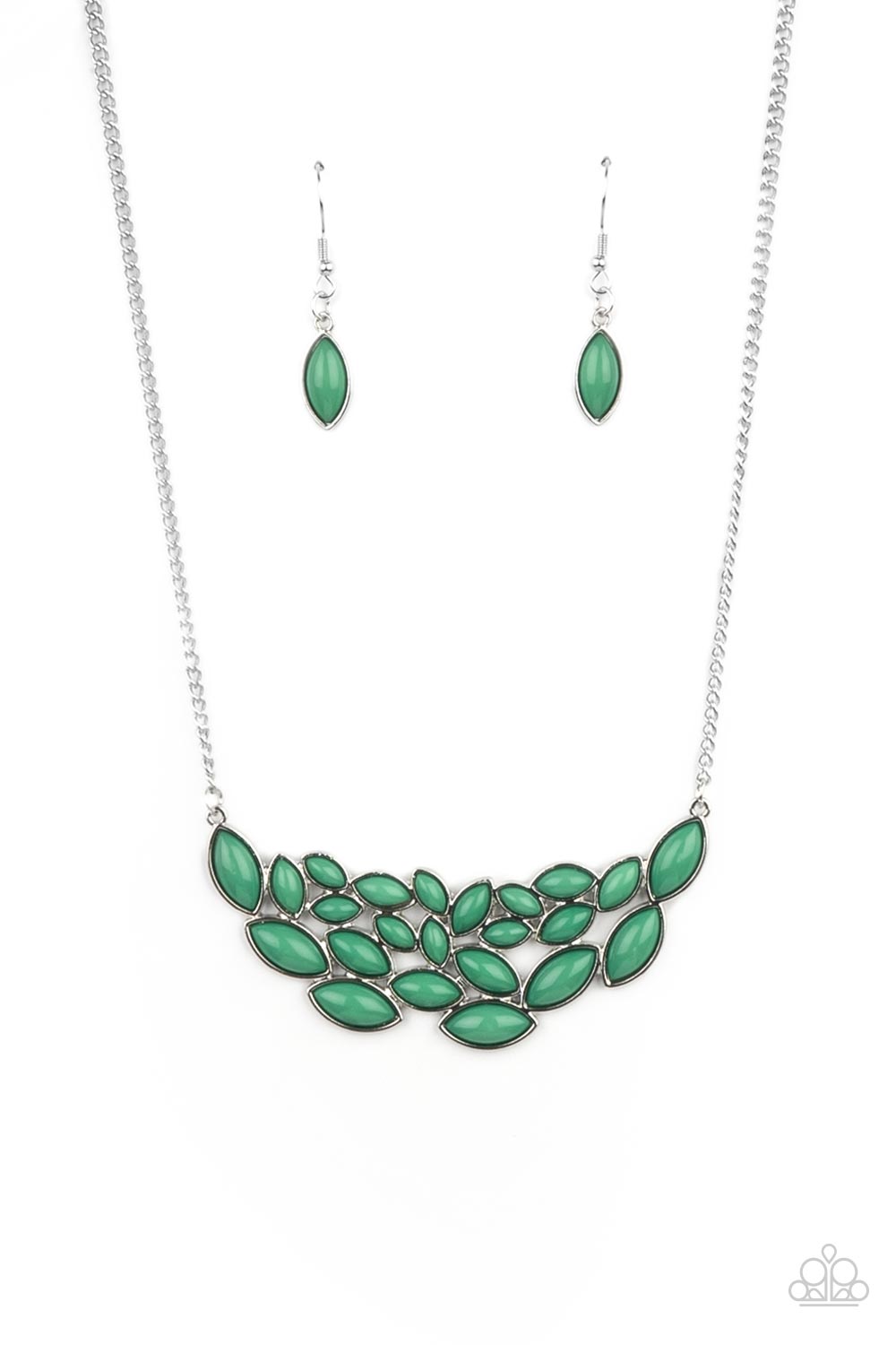 Paparazzi Eden Escape Green Short Necklace - P2WH-GRXX-364XX