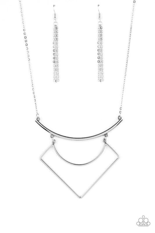 Paparazzi Egyptian Edge Silver Short Necklace