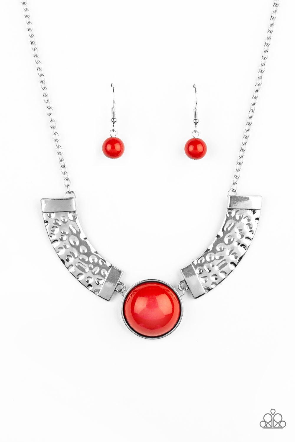 Paparazzi Egyptian Spell Orange Short Necklace