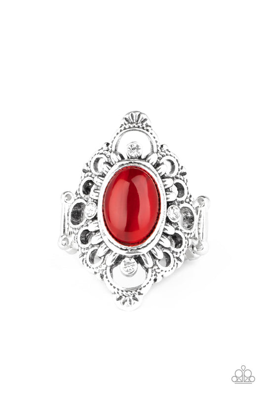 Paparazzi Elegantly Enchanted Red Ring
