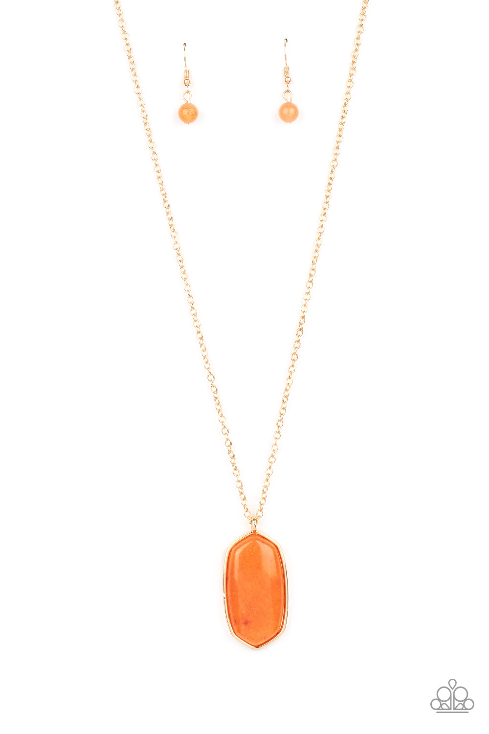 Paparazzi Elemental Elegance Orange Long Necklace