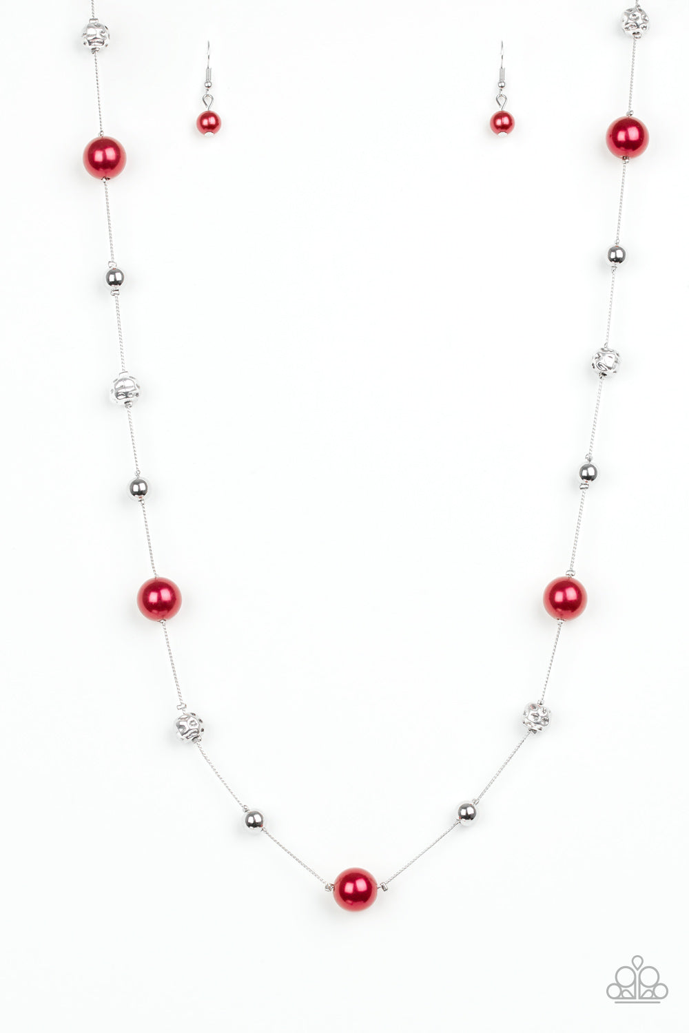 Paparazzi Eloquently Eloquent Red Long Necklace