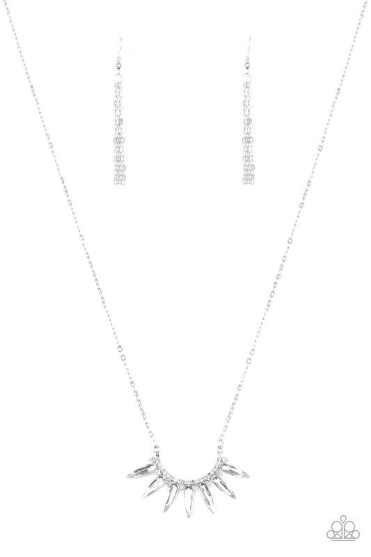 Paparazzi Empirical Elegance White Long Necklace