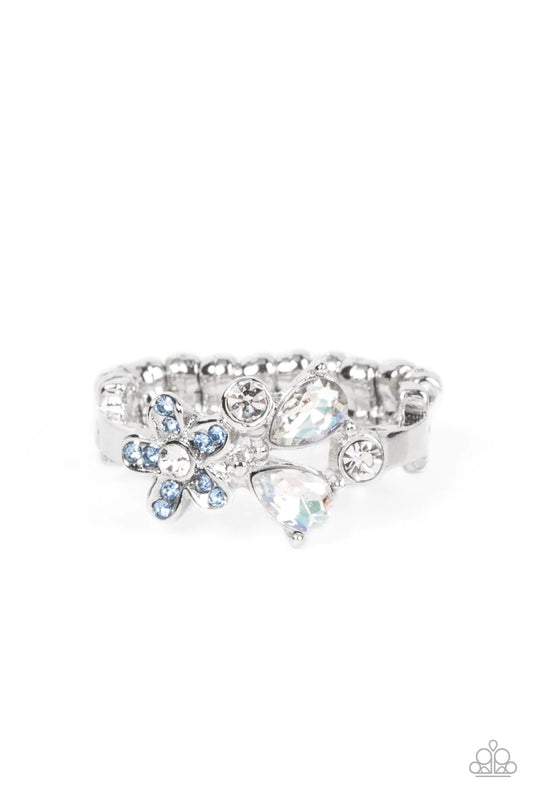 Paparazzi Enchanting Efflorescence Blue Ring - P4DA-BLXX-086XX