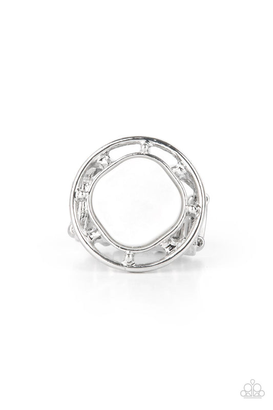 Paparazzi Encompassing Pearlescence White Ring - P4RE-WTXX-420XX