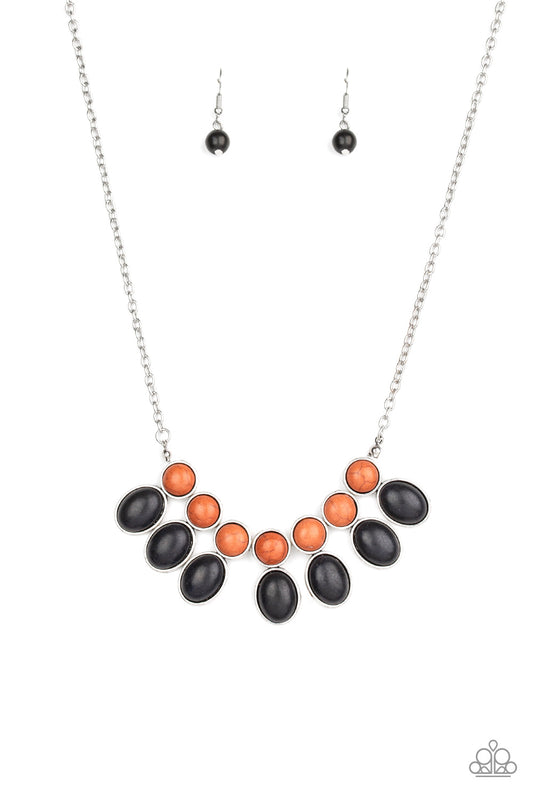 Paparazzi Environmental Impact Black Stone Short Necklace