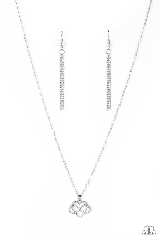 Paparazzi Eternal Love Silver Short Necklace