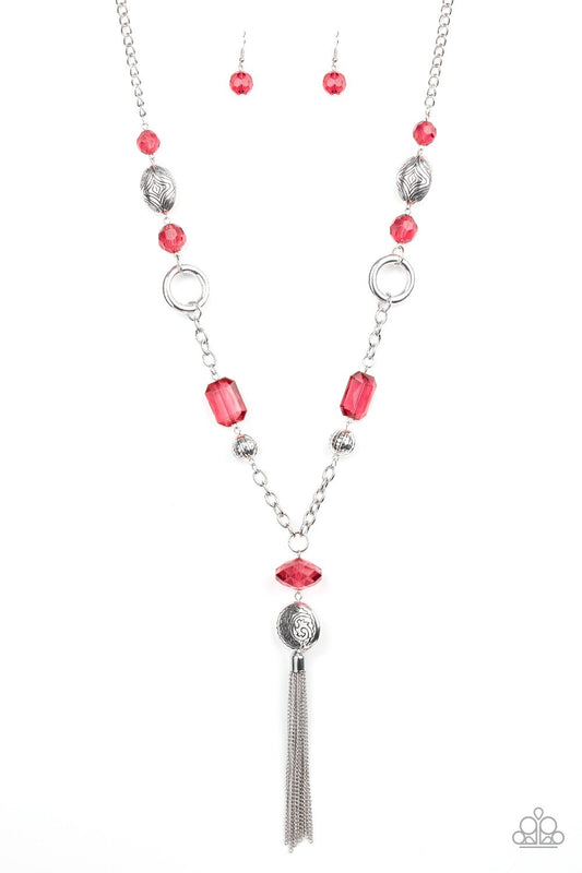 Paparazzi Ever Enchanting Red Long Necklace