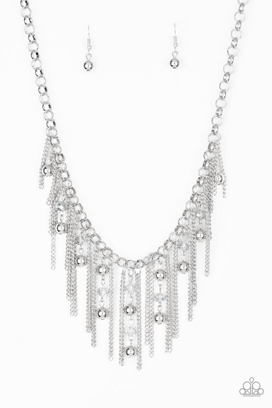 Paparazzi Ever Rebellious Silver Short Necklace