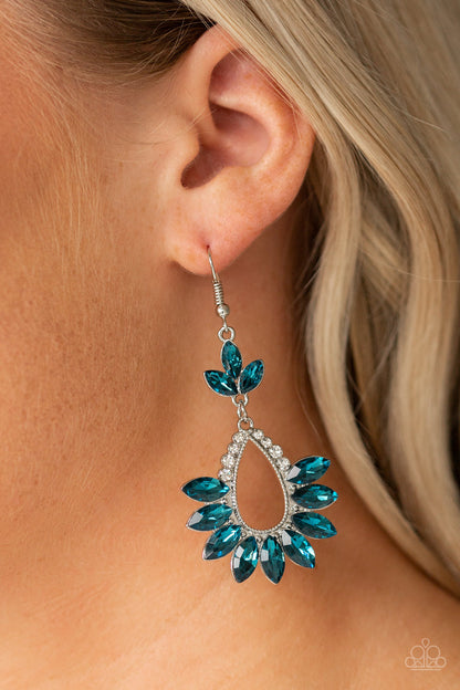 Paparazzi Extra Exquisite Blue Fishhook Earrings