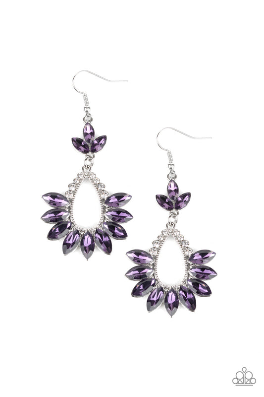 Paparazzi Extra Exquisite Purple Fishhook Earrings