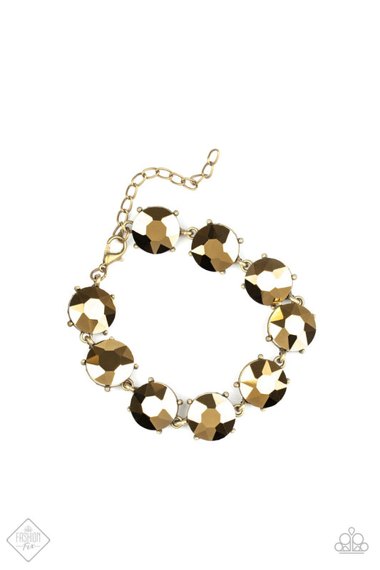 Paparazzi Fabulously Flashy Brass Clasp Bracelet - Fashion Fix Magnificent Musings August 2020
