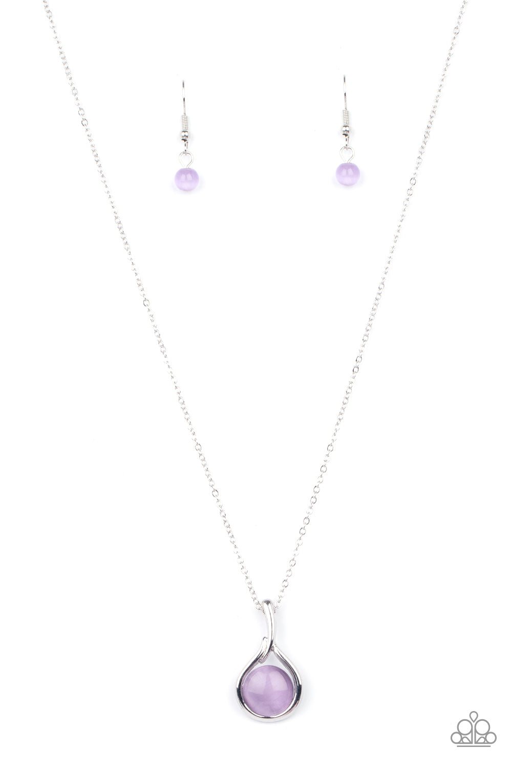 Paparazzi Fairy Lights Purple Short Necklace