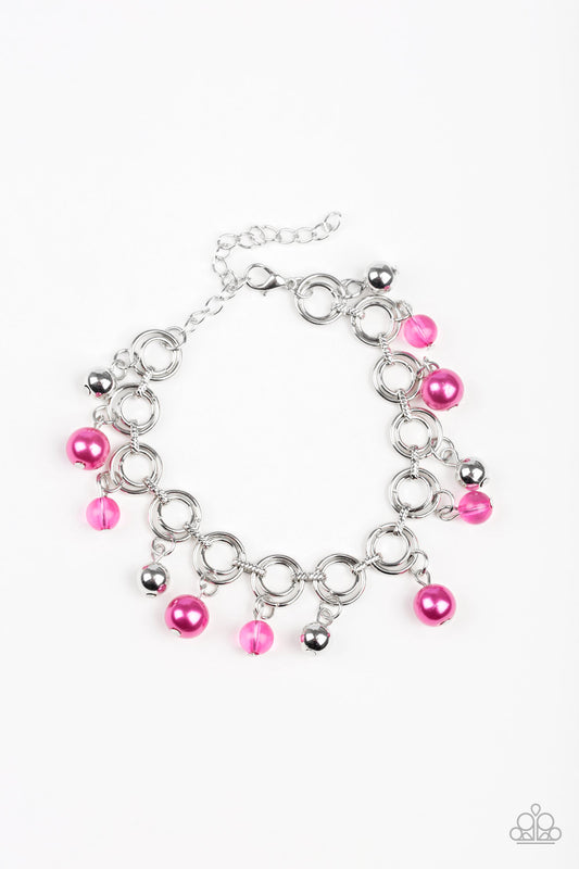 Paparazzi Fancy Fascination Pink Clasp Bracelet