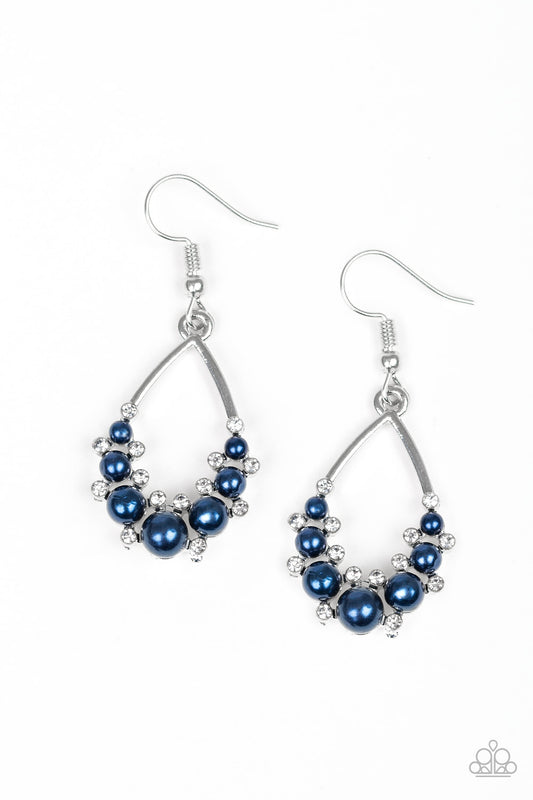 Paparazzi Fancy First Blue Fishhook Earrings