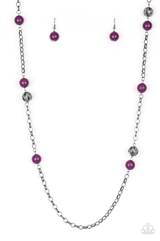 Paparazzi Fashion Fad Purple Long Necklace