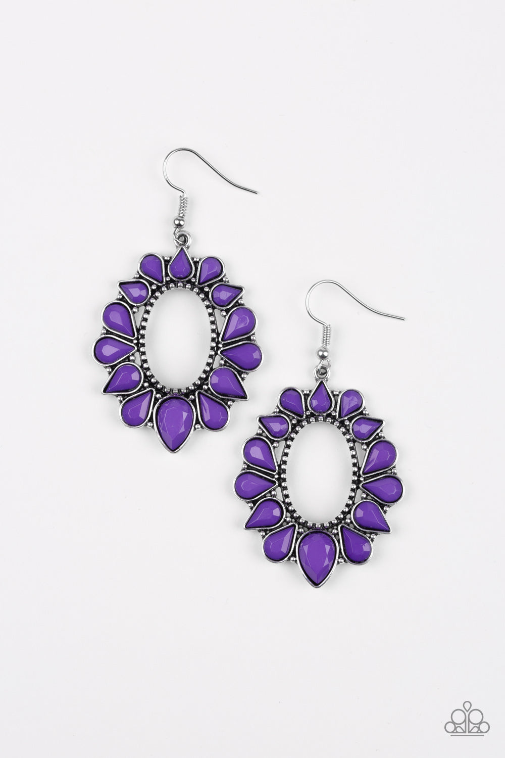 Paparazzi Fashionista Flavor Purple Fishhook Earrings - P5WH-PRXX-178XX