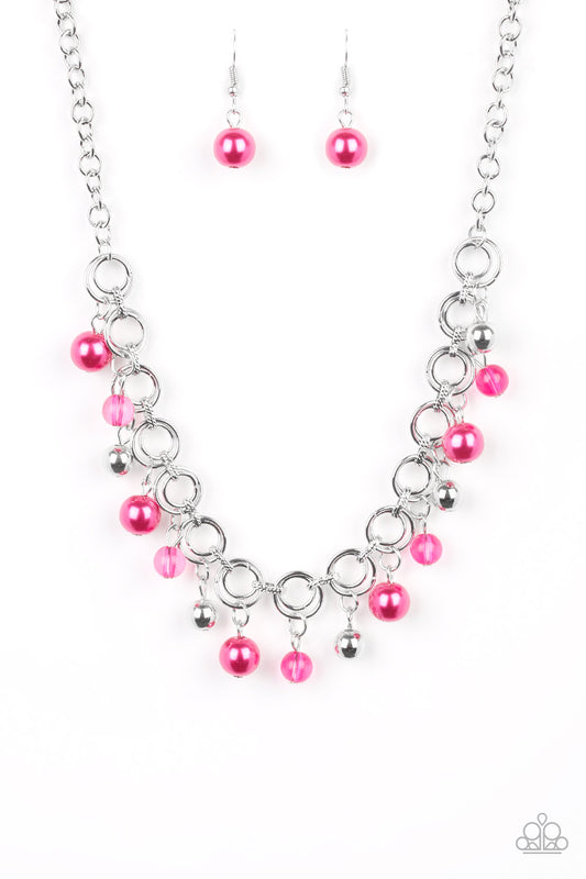 Paparazzi Fiercely Fancy Pink Short Necklace