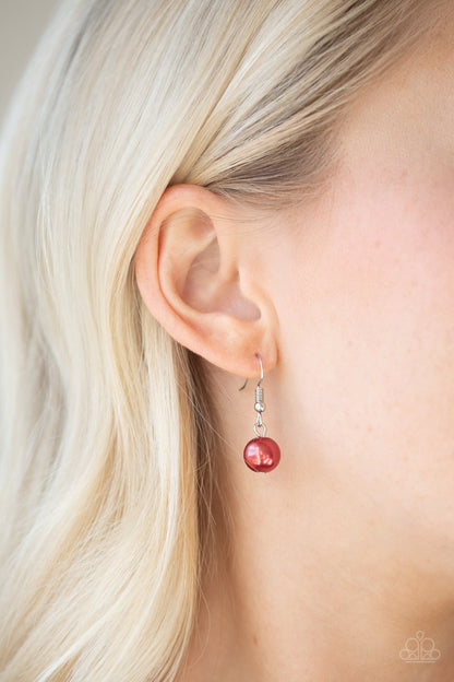 Paparazzi Fiercely Fancy Red Short Necklace