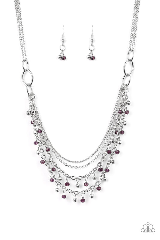 Paparazzi Financially Fabulous Purple Short Necklace