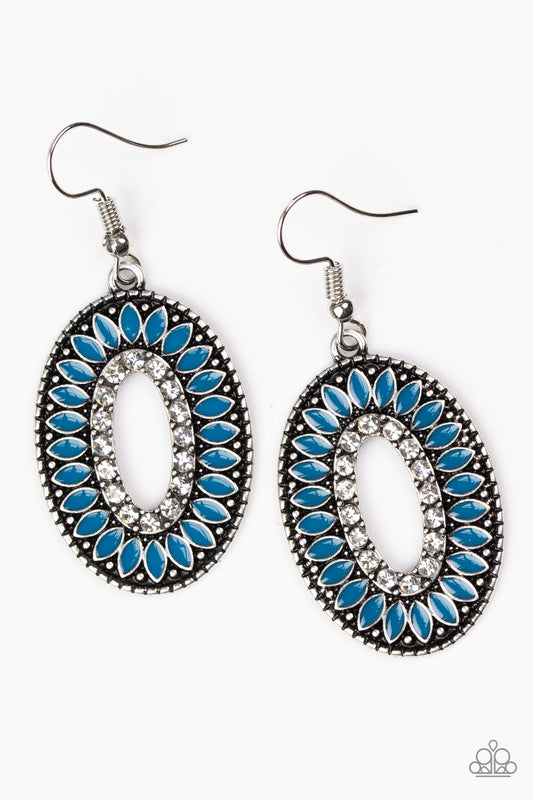 Paparazzi Fishing For Fabulous Blue Fishhook Earrings