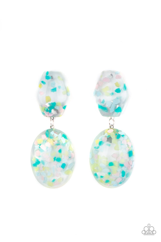 Paparazzi Flaky Fashion Multi Post Earrings - P5PO-MTXX-045XX