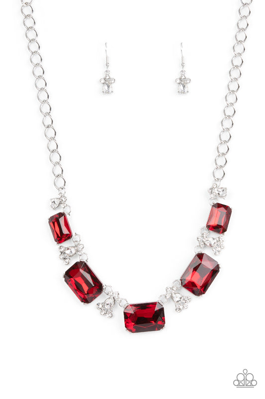 Paparazzi Flawlessly Famous Red Short Necklace