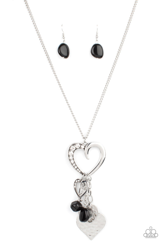 Paparazzi Flirty Fashionista Black Long Necklace
