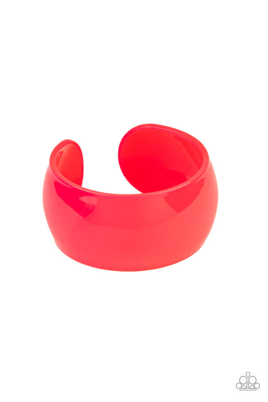 Paparazzi Fluent in Flamboyance Pink Cuff Bracelet - Life Of The Party March 2020 - P9SE-PKXX-124XX
