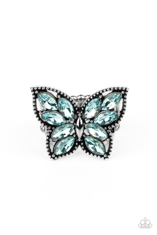 Paparazzi Fluttering Fashionista Blue Ring