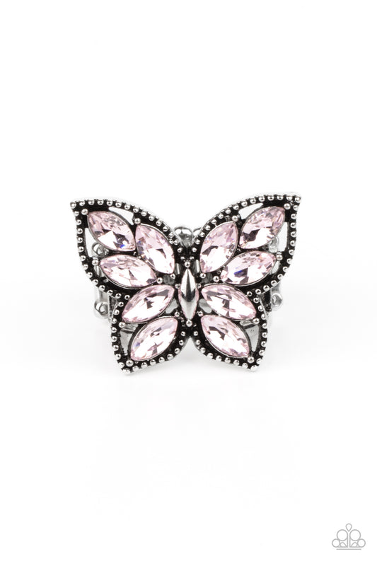Paparazzi Fluttering Fashionista Pink Ring