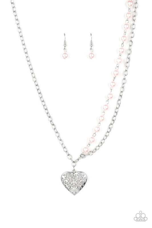 Paparazzi Forever In My Heart Pink Short Necklace - P2WH-PKXX-377XX