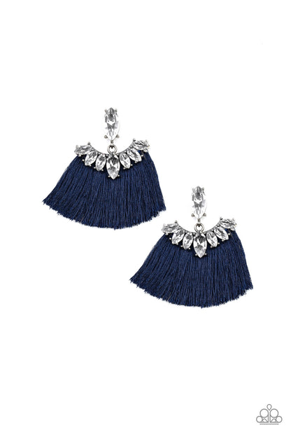 Paparazzi Formal Flair Blue Post Earrings