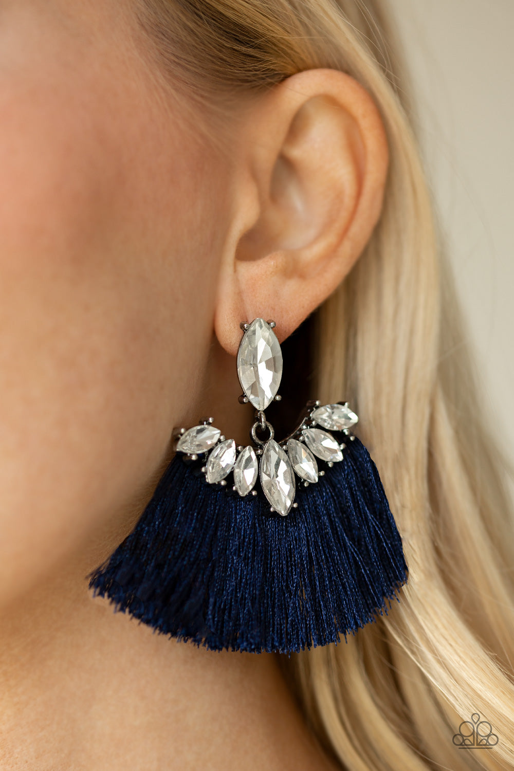 Paparazzi Formal Flair Blue Post Earrings