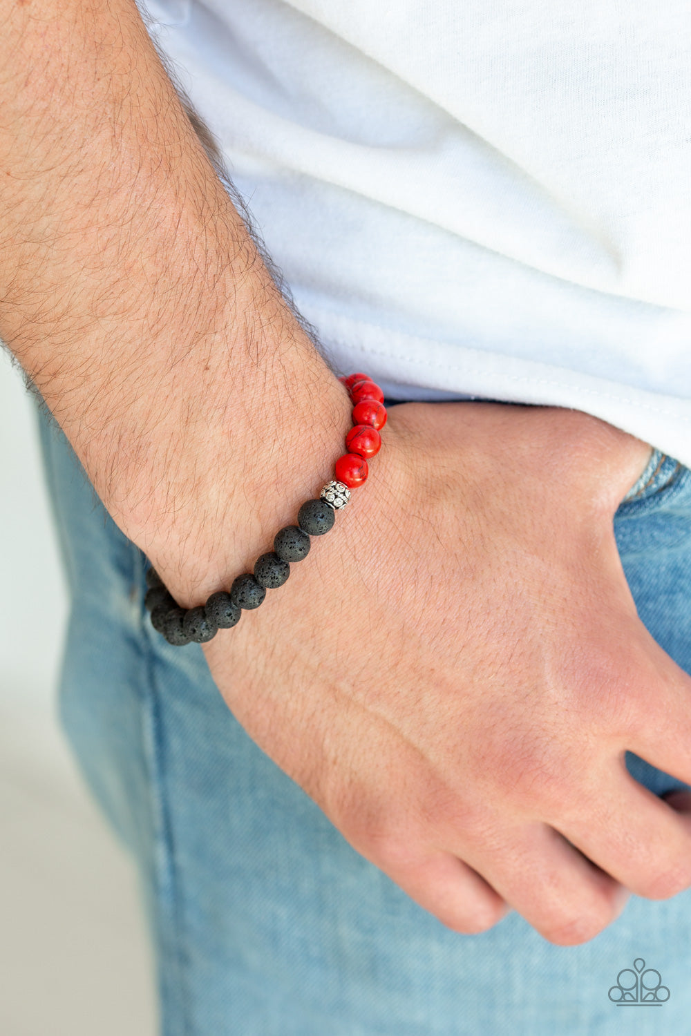 Paparazzi Fortune Red Stretch Bracelet