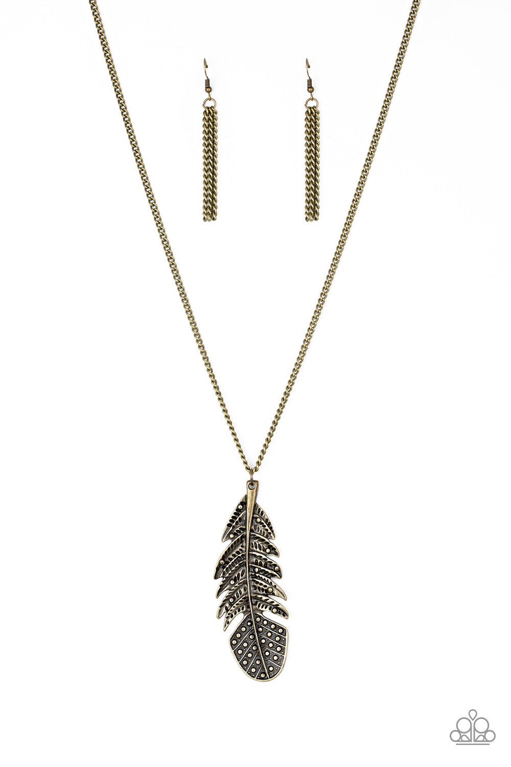 Paparazzi Free Bird Brass Long Necklace