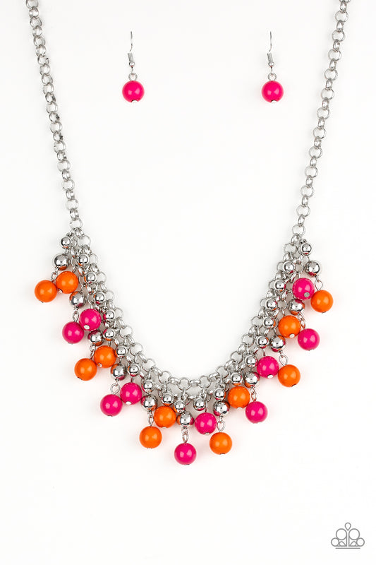 Paparazzi Friday Night Fringe Multi Short Necklace