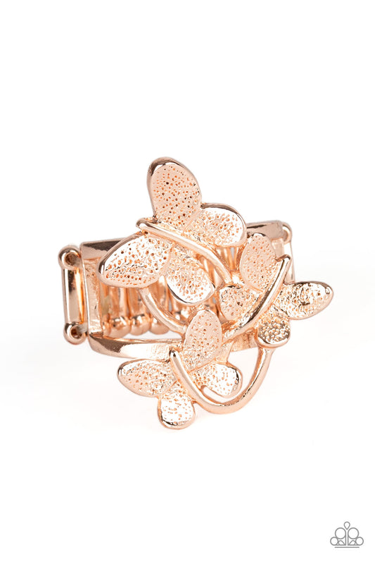 Paparazzi Full of Flutter Rose Gold Ring