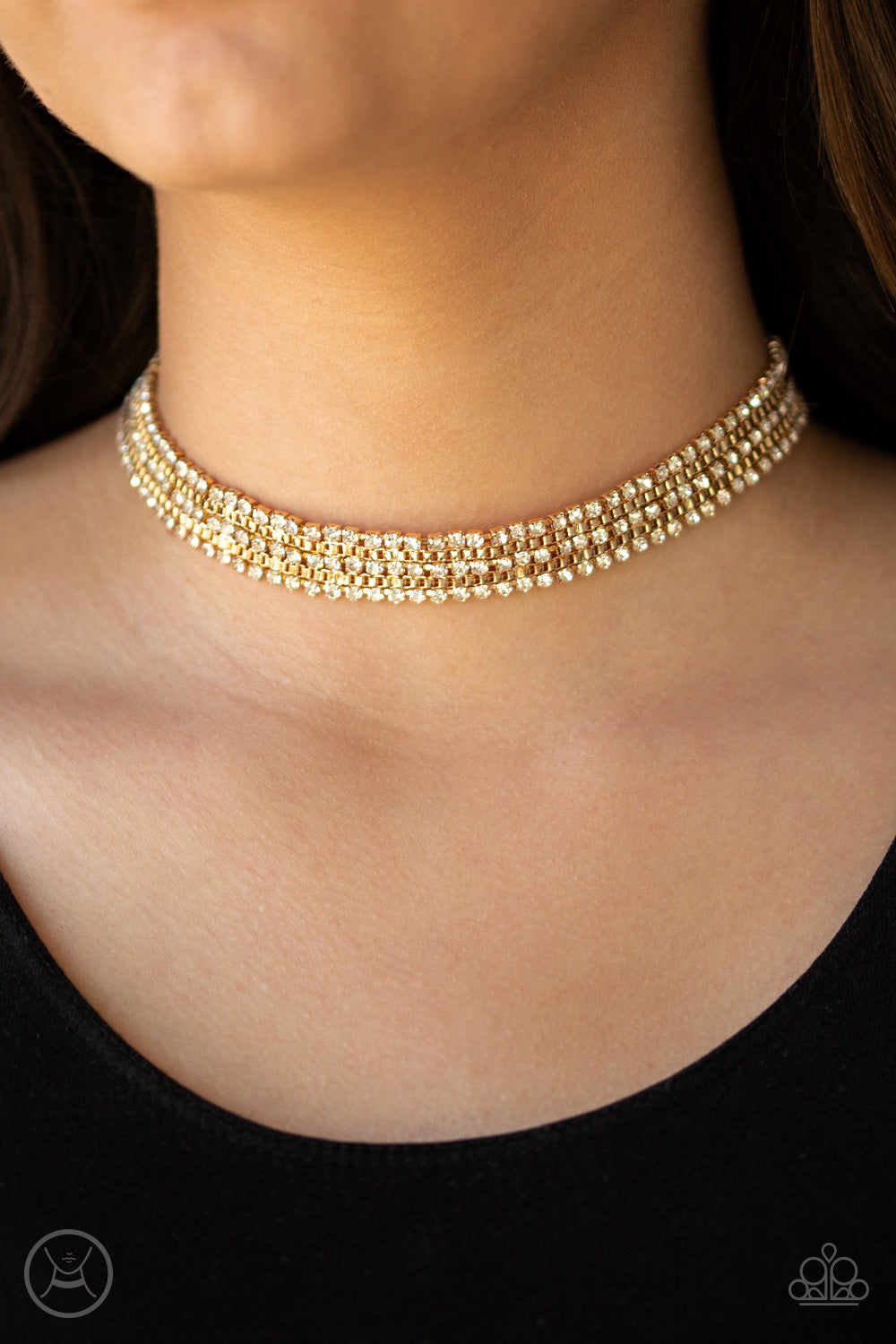 Paparazzi Full Reign Gold Choker Necklace