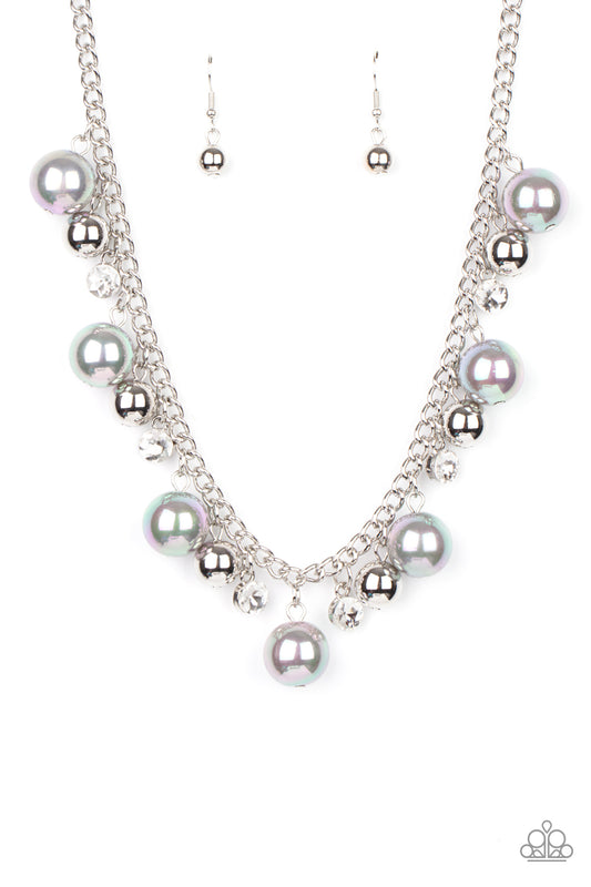 Paparazzi Galactic Gala Silver Short Necklace