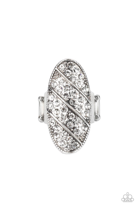 Paparazzi Galactic Glitz White Ring