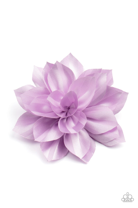 Paparazzi Gala Garden Purple Hairbow